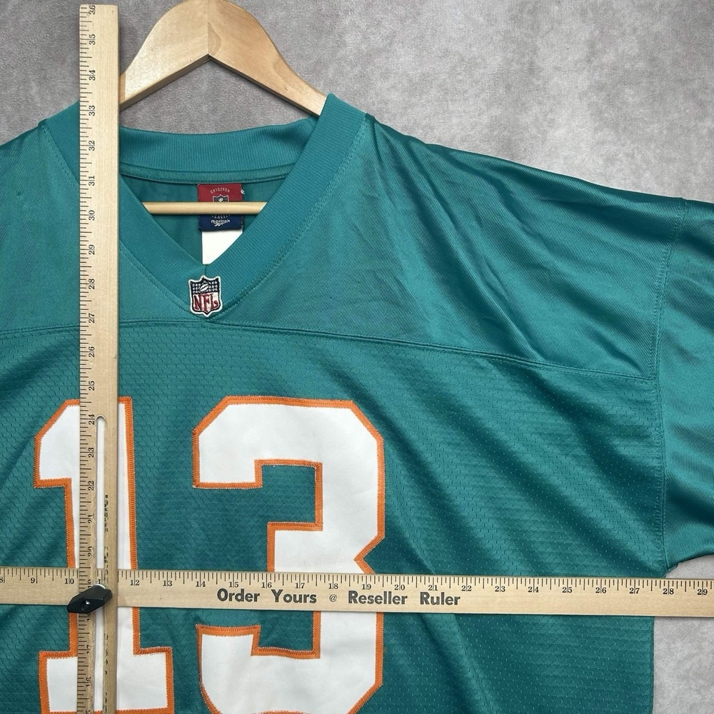 VTG Miami Dolphins Dan Marino 1984 Throwback Jersey 2XL Reebok #13 Embroidered - Picture 3 of 7